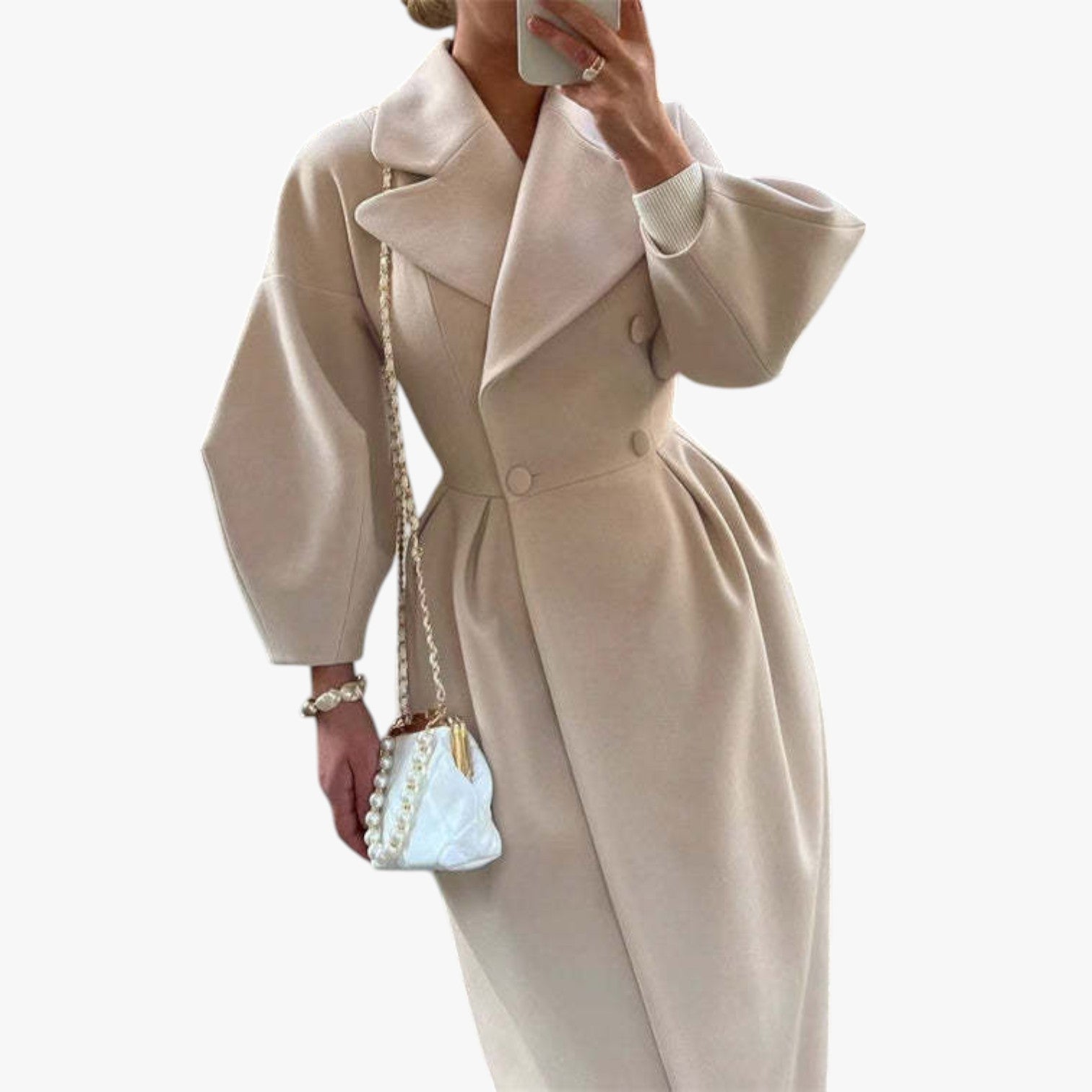 Aravella - Wollmantel im Vintage-Stil für Damen
