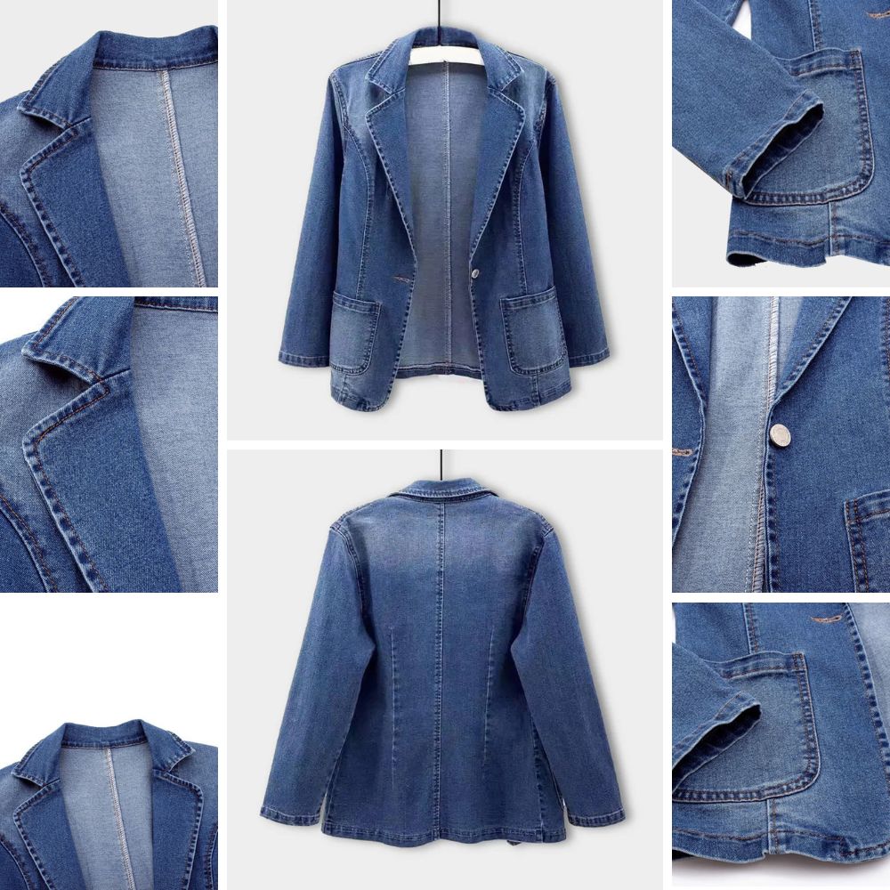 Zyrenna - Denim-Blazer für Damen