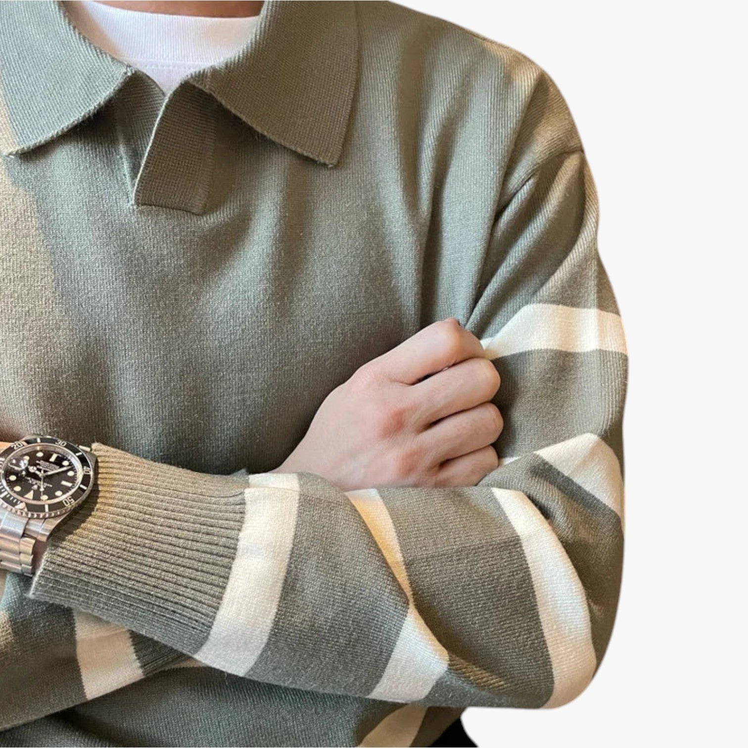 Jay - Strickpullover mit Kragen für Herren