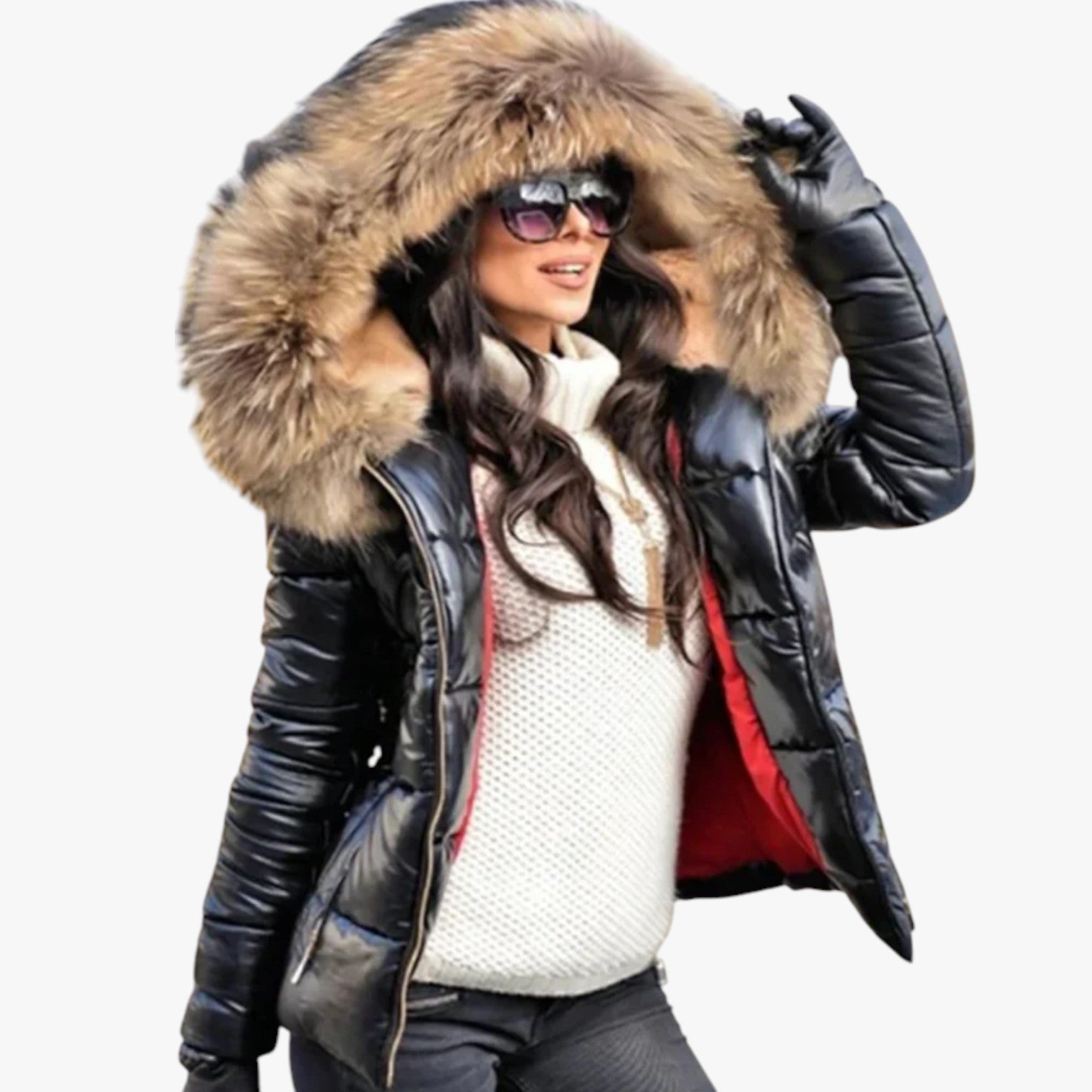 Lucy - Kunstpelz-Wintermantel für Damen
