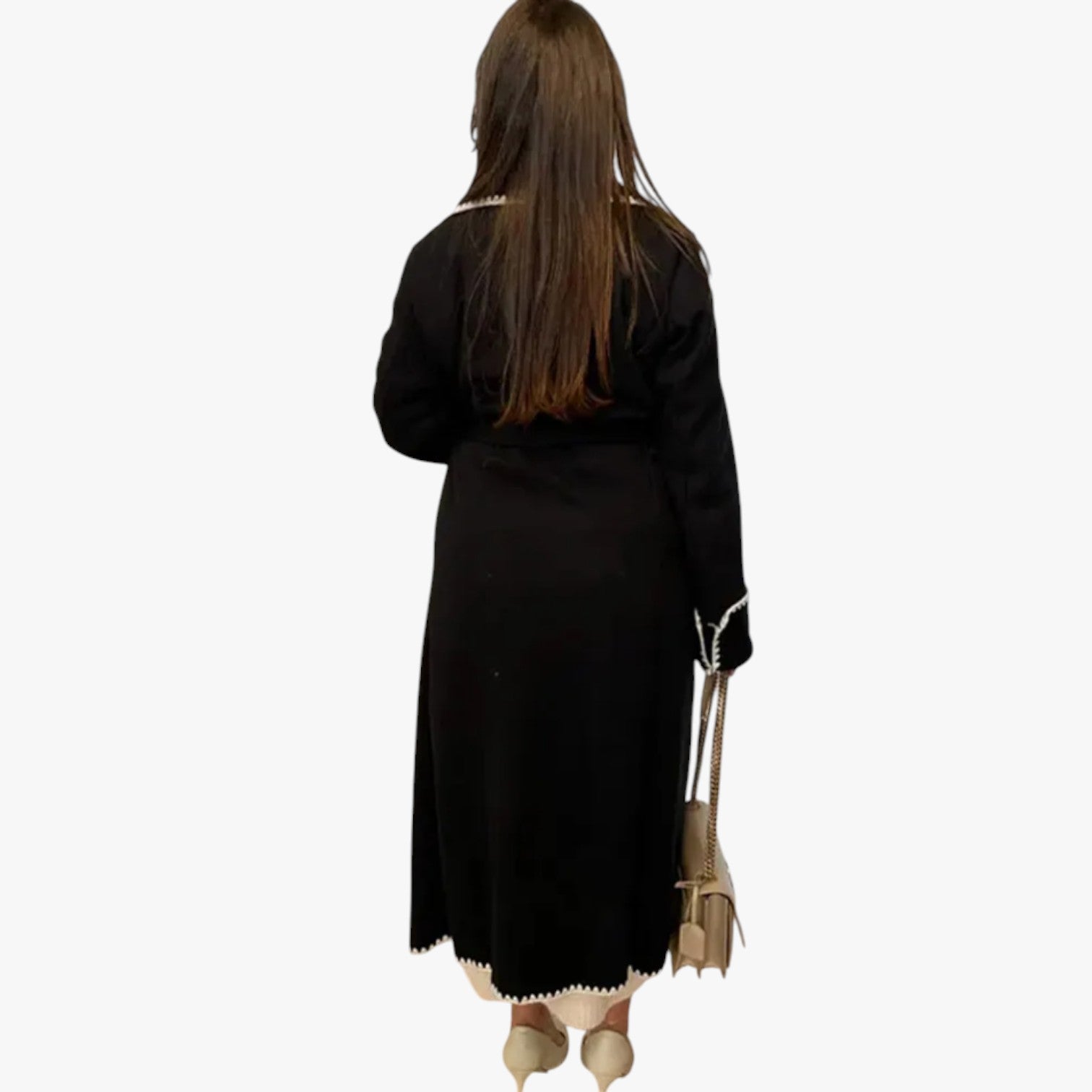 Arius - Lange Patchwork-Mantel für Damen