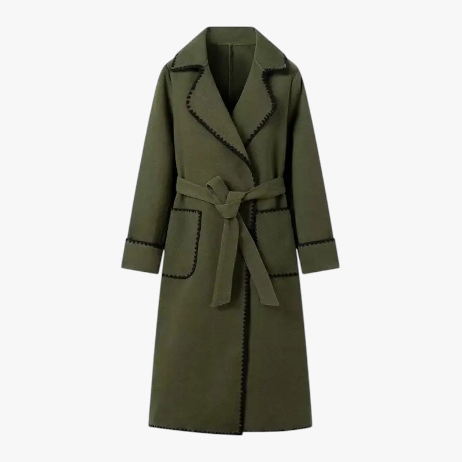 Arius - Lange Patchwork-Mantel für Damen