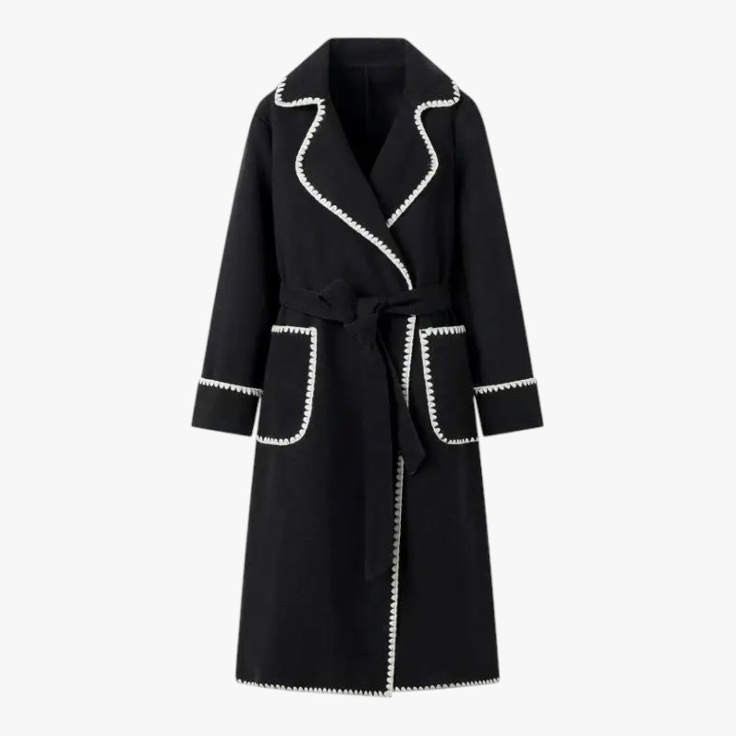 Arius - Lange Patchwork-Mantel für Damen