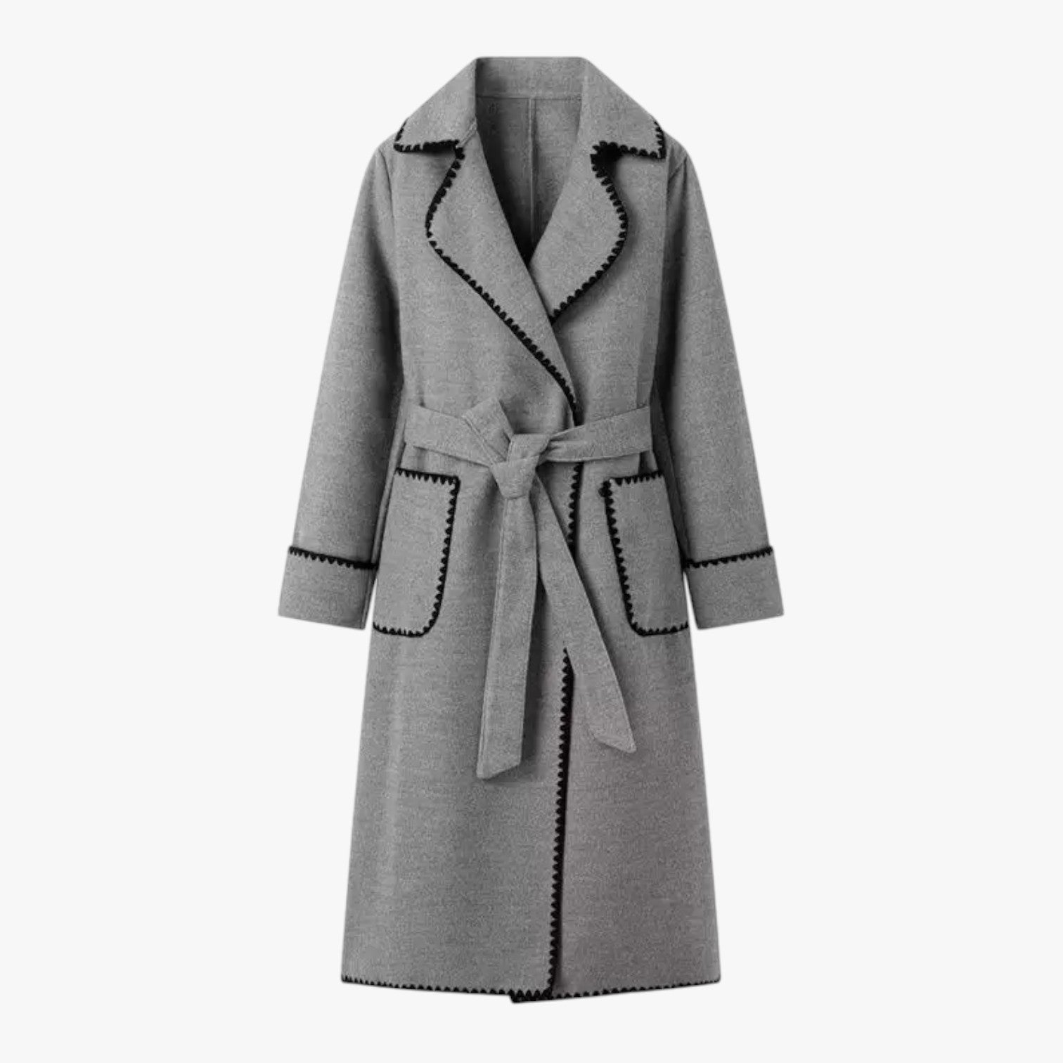 Arius - Lange Patchwork-Mantel für Damen