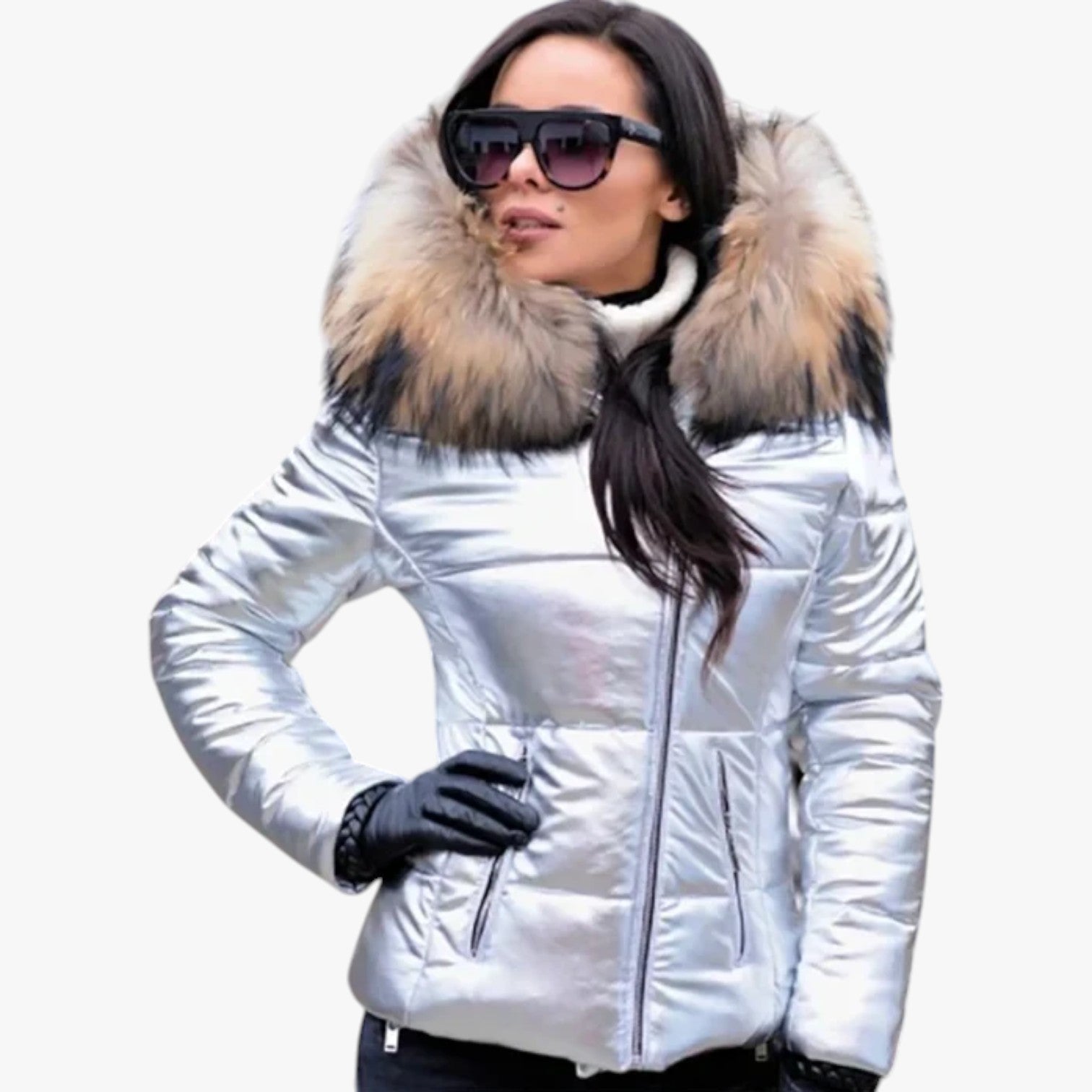 Lucy - Kunstpelz-Wintermantel für Damen