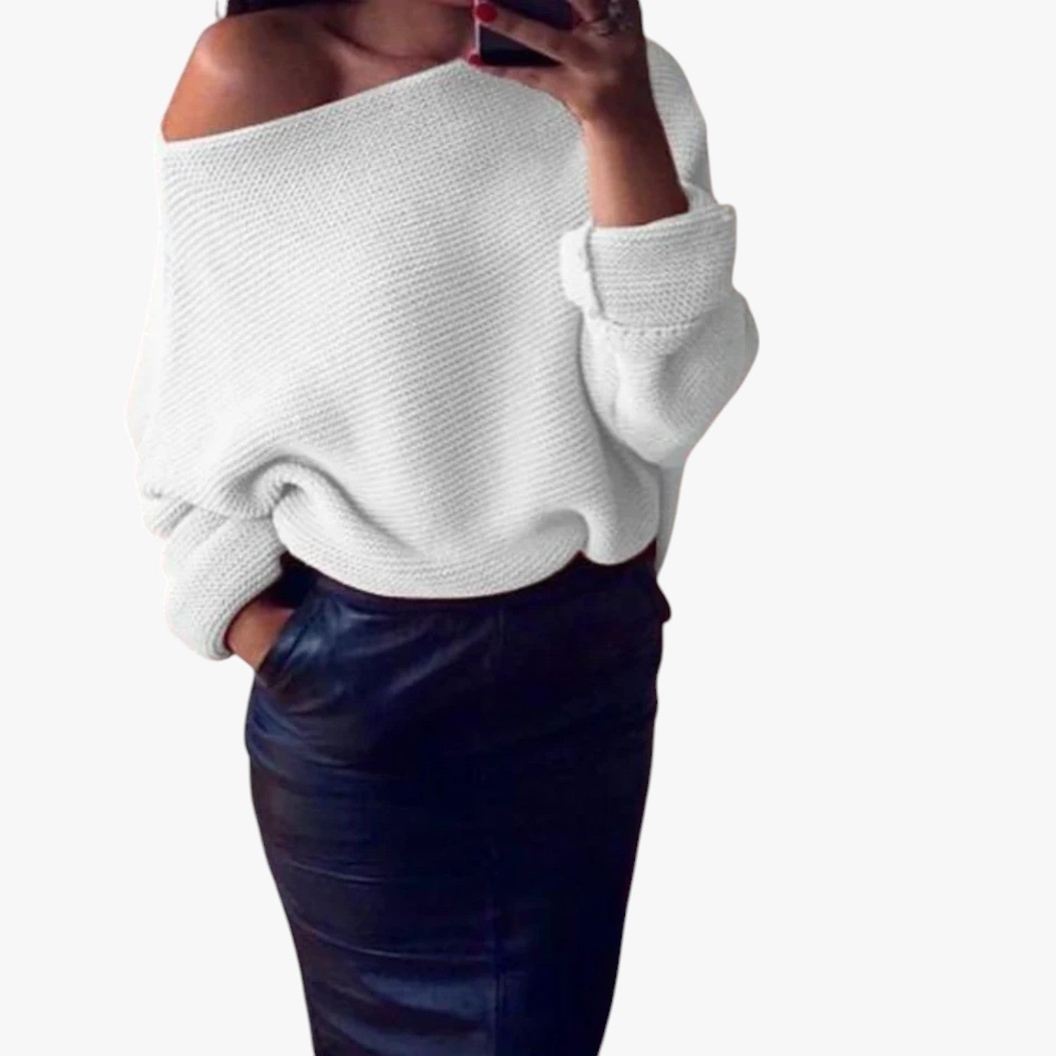 Nyara - Off-Shoulder-Pullover für Damen