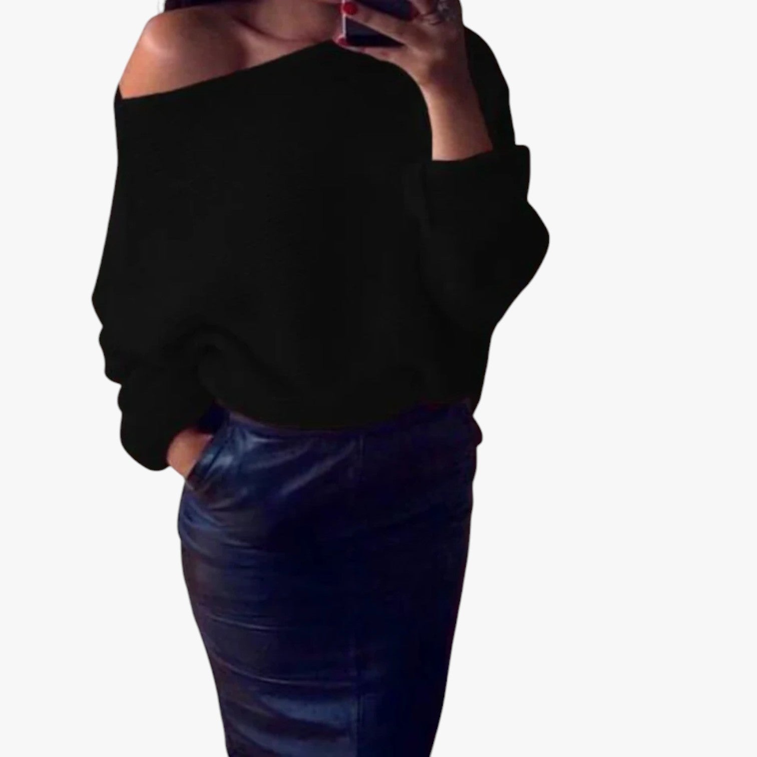 Nyara - Off-Shoulder-Pullover für Damen