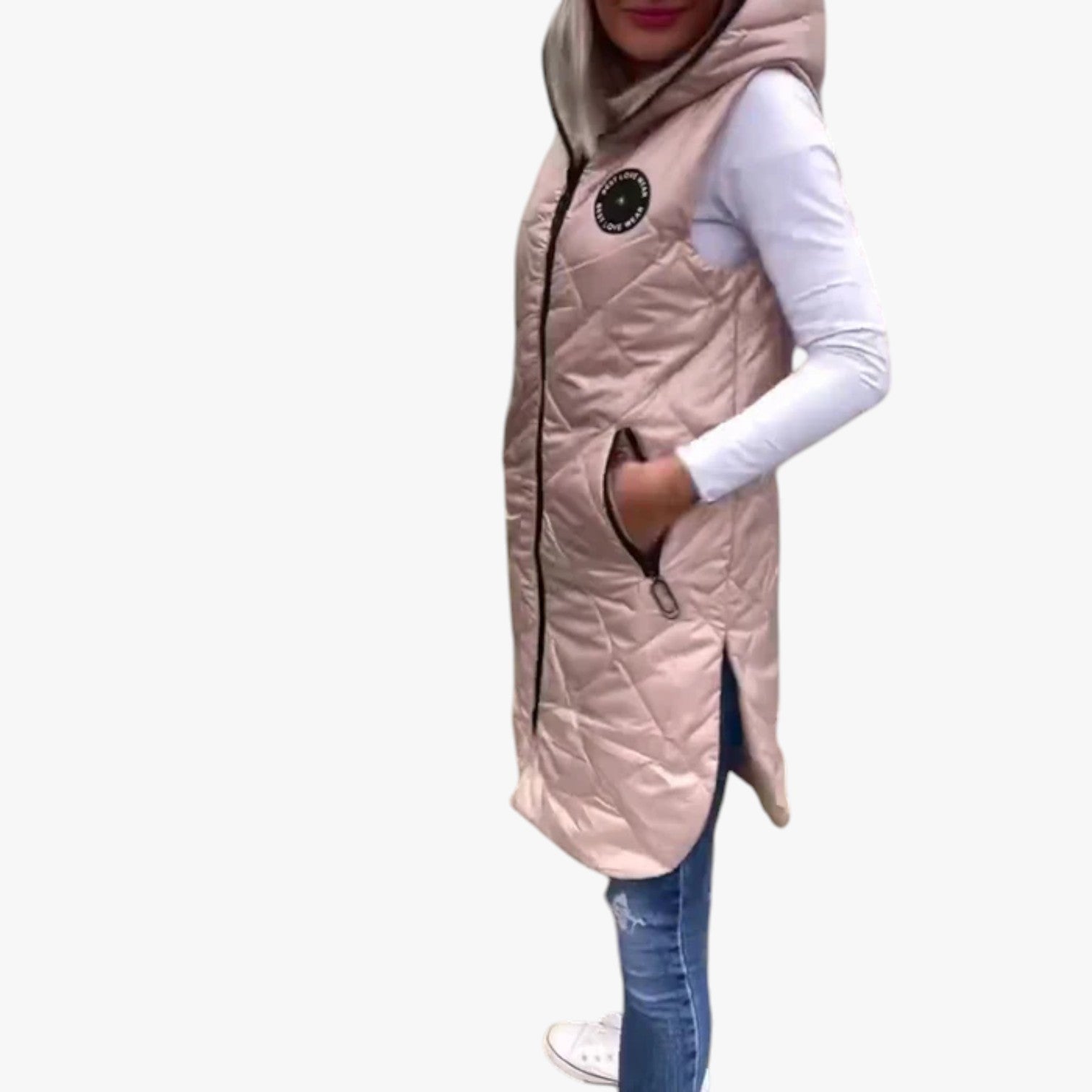 Nariyka - Ärmellose Kapuzen-Pufferjacke für Damen